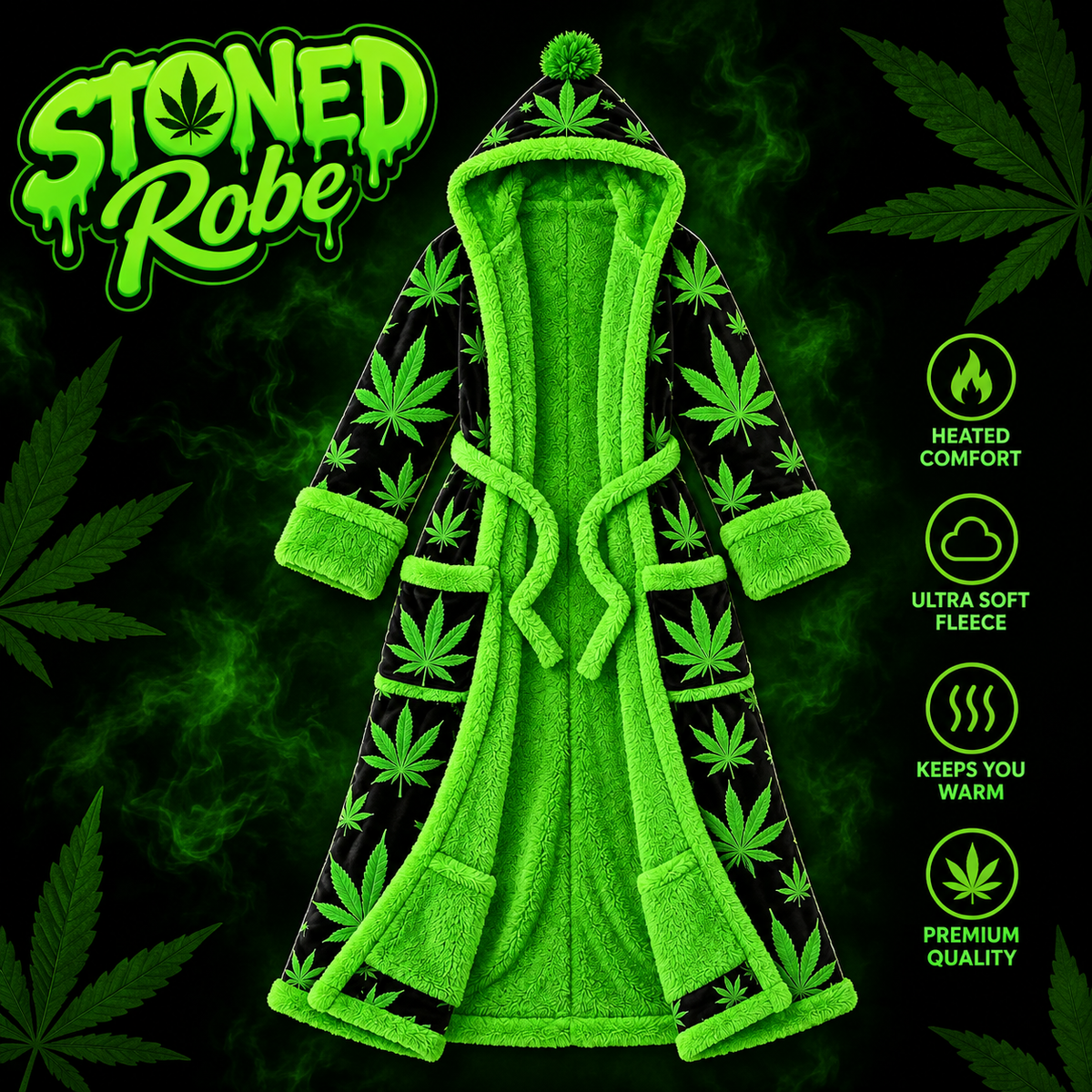 Heated Stoned Robe